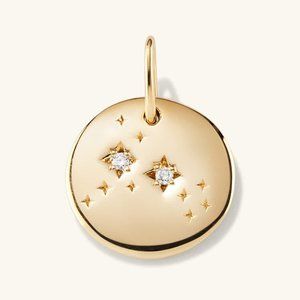 Mejuri 14k Zodiac Pisces Charm Necklace